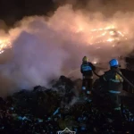 Многодневный пожар на полигоне потушили в Алматинской области
