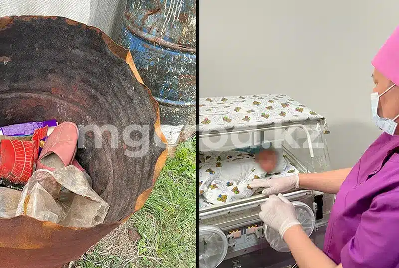 Младенца нашли в мусорном баке в Уральске: мать ограничили в родительских правах