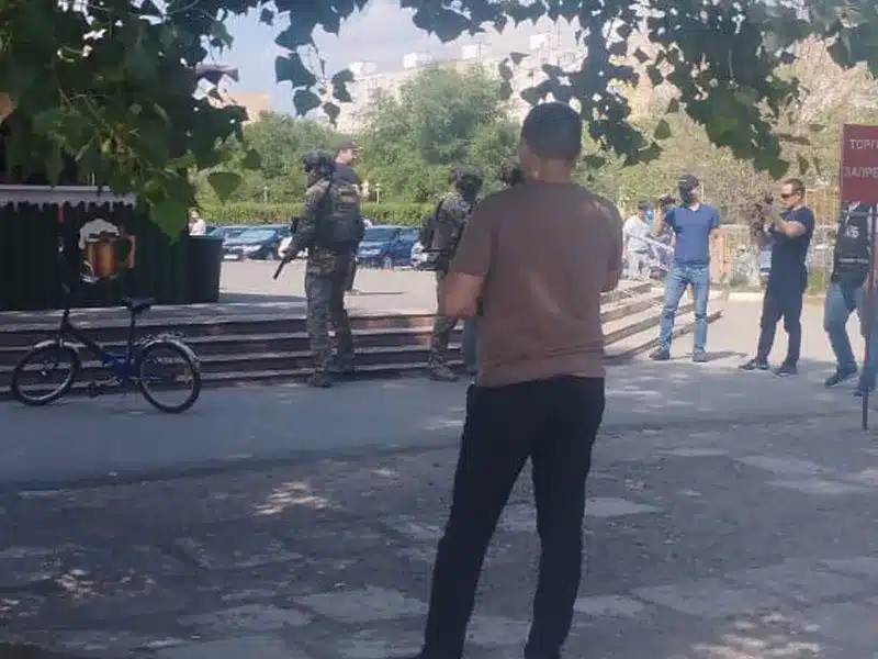 О массовом задержании сообщили жители  Аксая