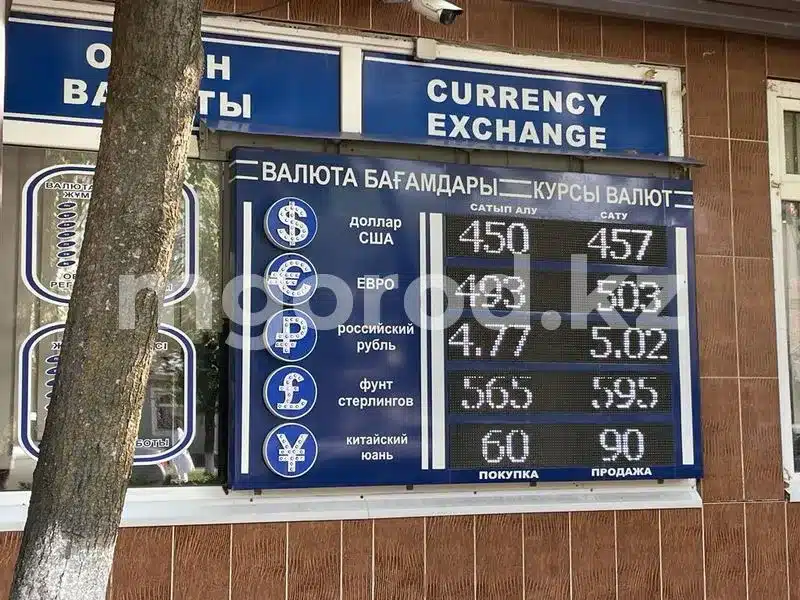 Курс доллара снизился на 9 тенге