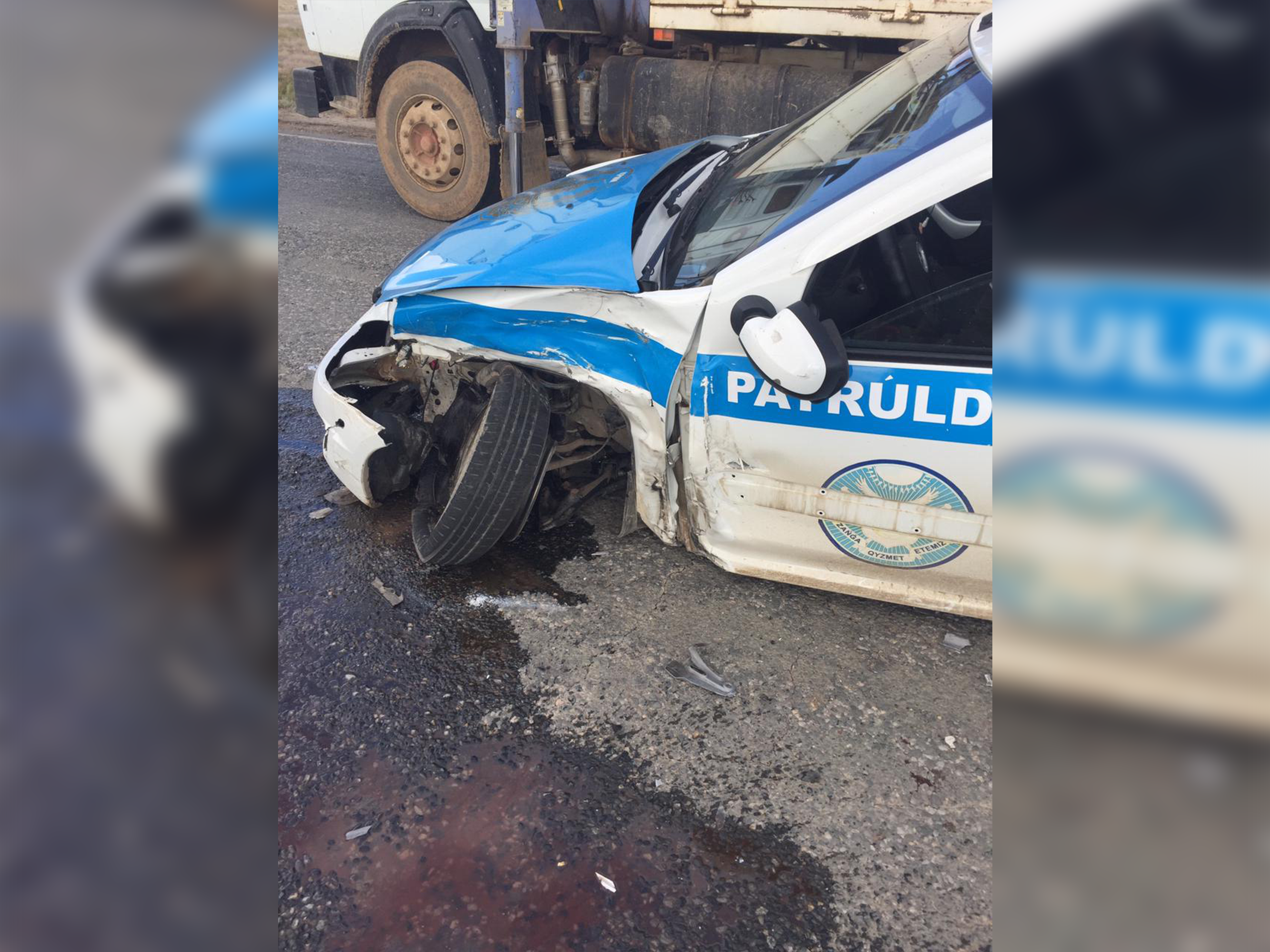 ДТП с патрульной машиной произошло на трассе ЗКО