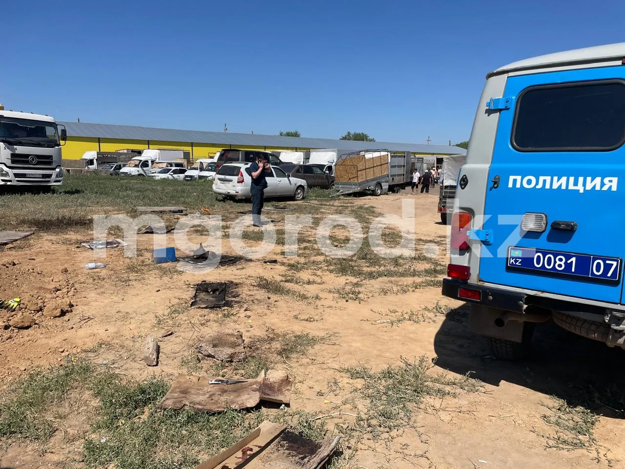 Взрыв газового баллона произошел на рынке Уральска