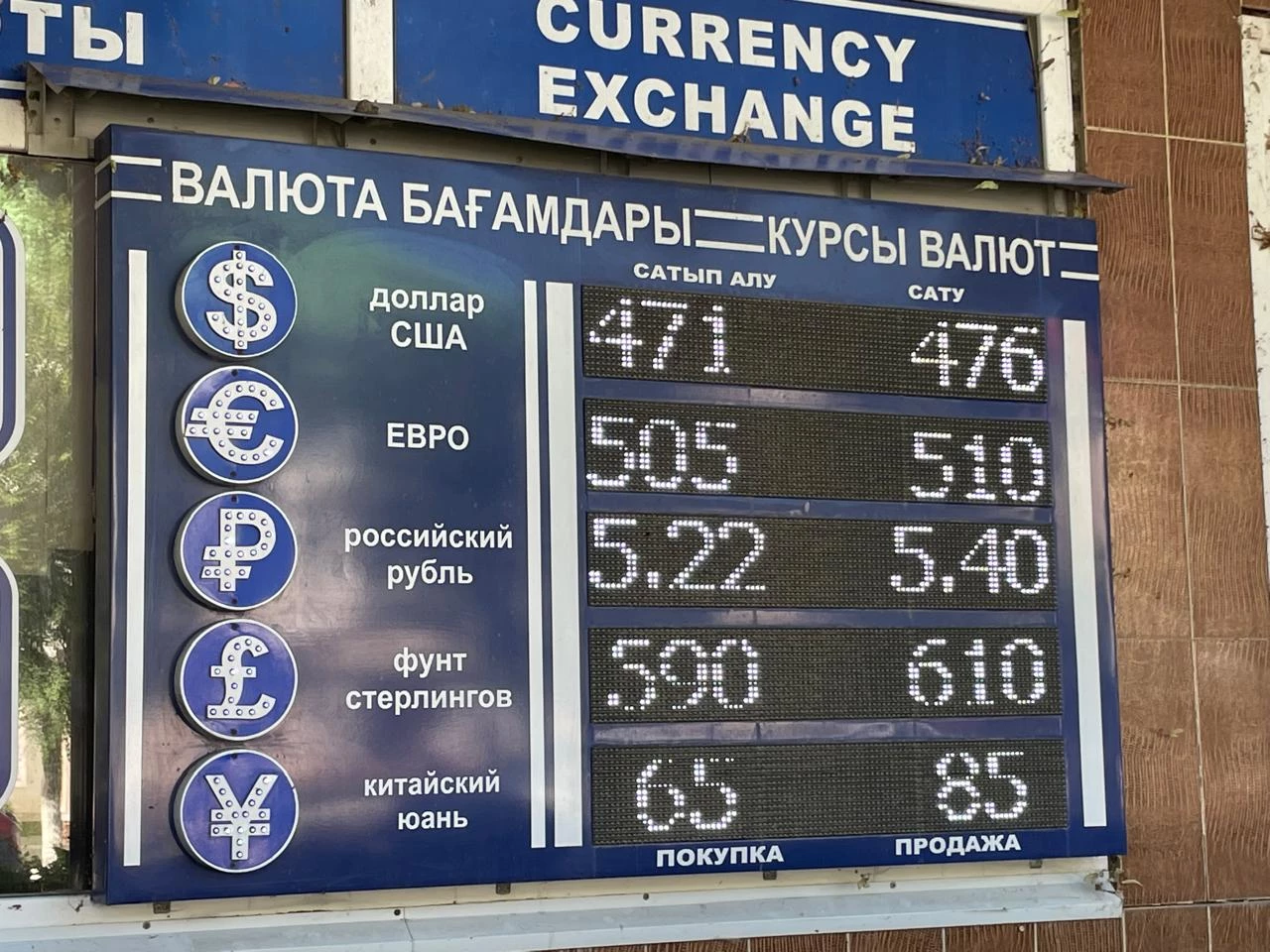 Сколько стоят доллар, евро и рубль в обменниках Уральска