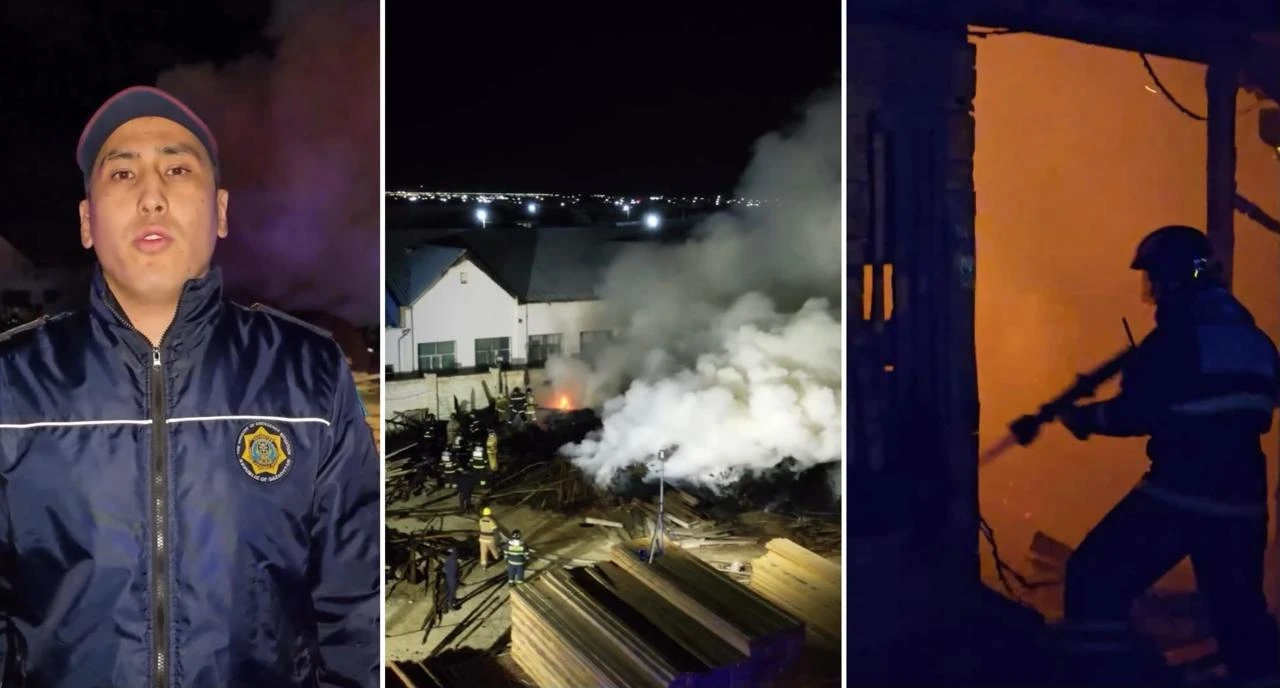 Маңғыстауда ағаш базары өртке оранды