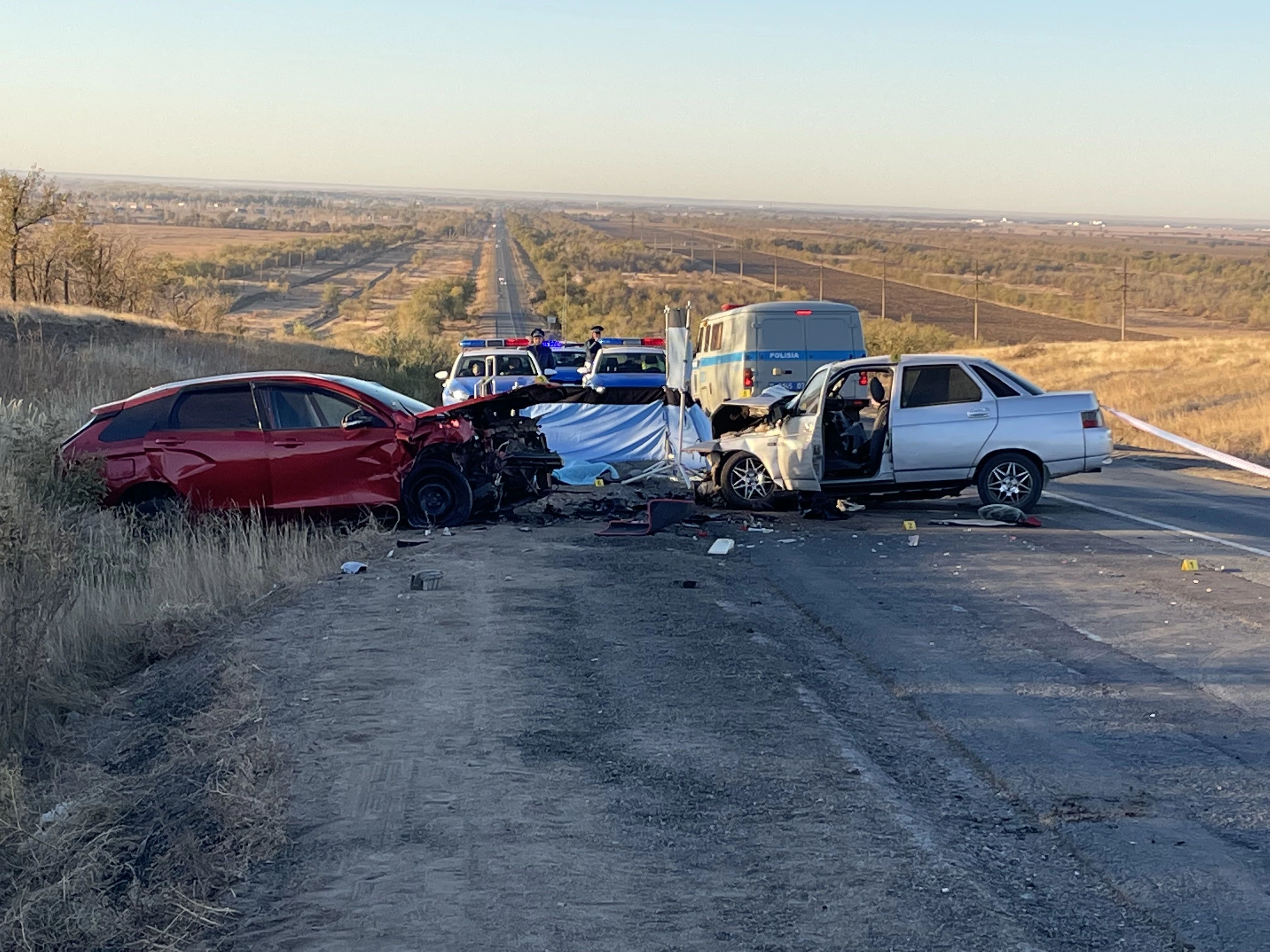 Пассажир погиб в ДТП на трассе Уральск — Атырау