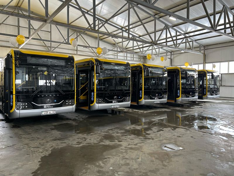 Оралдық №5 маршрут  жаңа автобустармен толықты