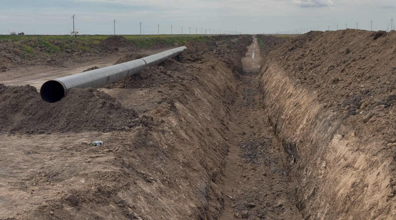 Новый газопровод протяженностью 46 км строят в Атырау