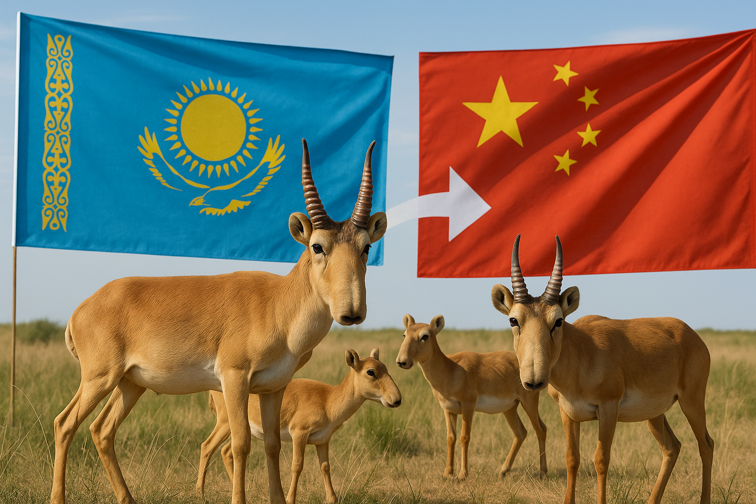 Казахстан подарит Китаю 1,5 тысячи сайгаков