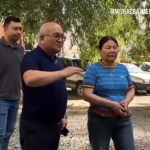 Аким Уральска проверил строительство новых дорог и тротуаров