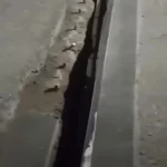 Объездной мост в Атырау разошелся по швам