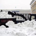 Более 98 тысяч кубометров снега вывезли с начала зимы в Уральске