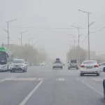 Пыльная буря накрыла Алматы