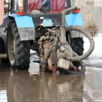 38 тысяч кубометров талой воды выкачали за сутки в Бурлинском районе