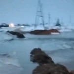 Перелив талых вод произошел через дорогу в ЗКО