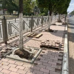 Брусчаткой выложат разделительную полосу на одной из улиц Уральска