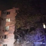 Часть дома обрушилась в Астрахани