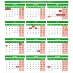 Календарь выходных на 2024 год