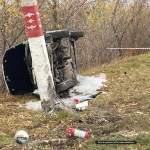 Оралда жол апатынан көлік өртенді