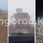 В ЗКО восемь сельчан остались ночевать на трассе из-за разбитой дороги