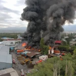 Склад с канцтоварами сгорел в Алматы