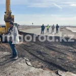 Новую автодорогу вскрыли из-за перелива в ЗКО