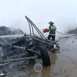 Близ Актобе упал вертолет. Один человек погиб, двое ранены