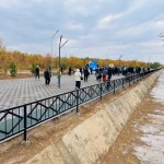 Новый бульвар открыли в Уральске ко Дню города