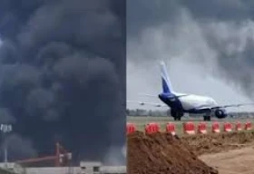 Самолет с 242 пассажирами потерпел крушение в Индии