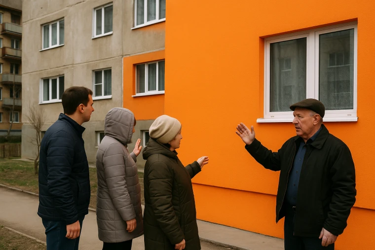 В Уральске начался ремонт фасадов: жильцы просят оставить наружное утепление стен | Мой Город В Уральске начался ремонт фасадов: жильцы просят оставить наружное утепление стен