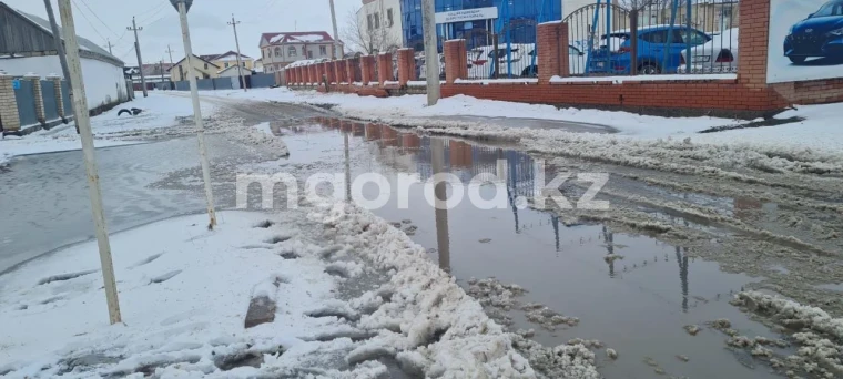 Атырау затопило талыми водами | Мой Город Атырау затопило талыми водами
