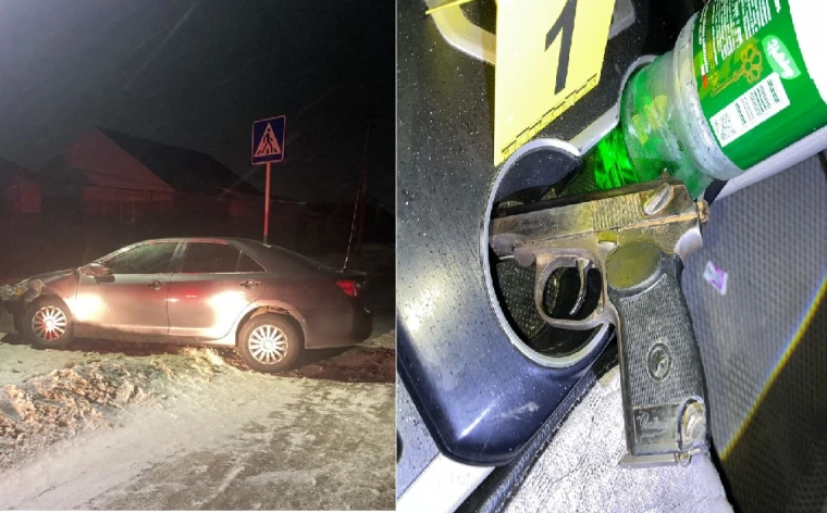 Пьяного водителя с пистолетом задержали в Уральске | Мой Город Пьяного водителя с пистолетом задержали в Уральске