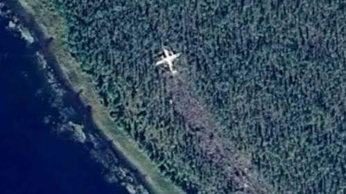 Неизвестный упавший самолет случайно обнаружили на Google Maps