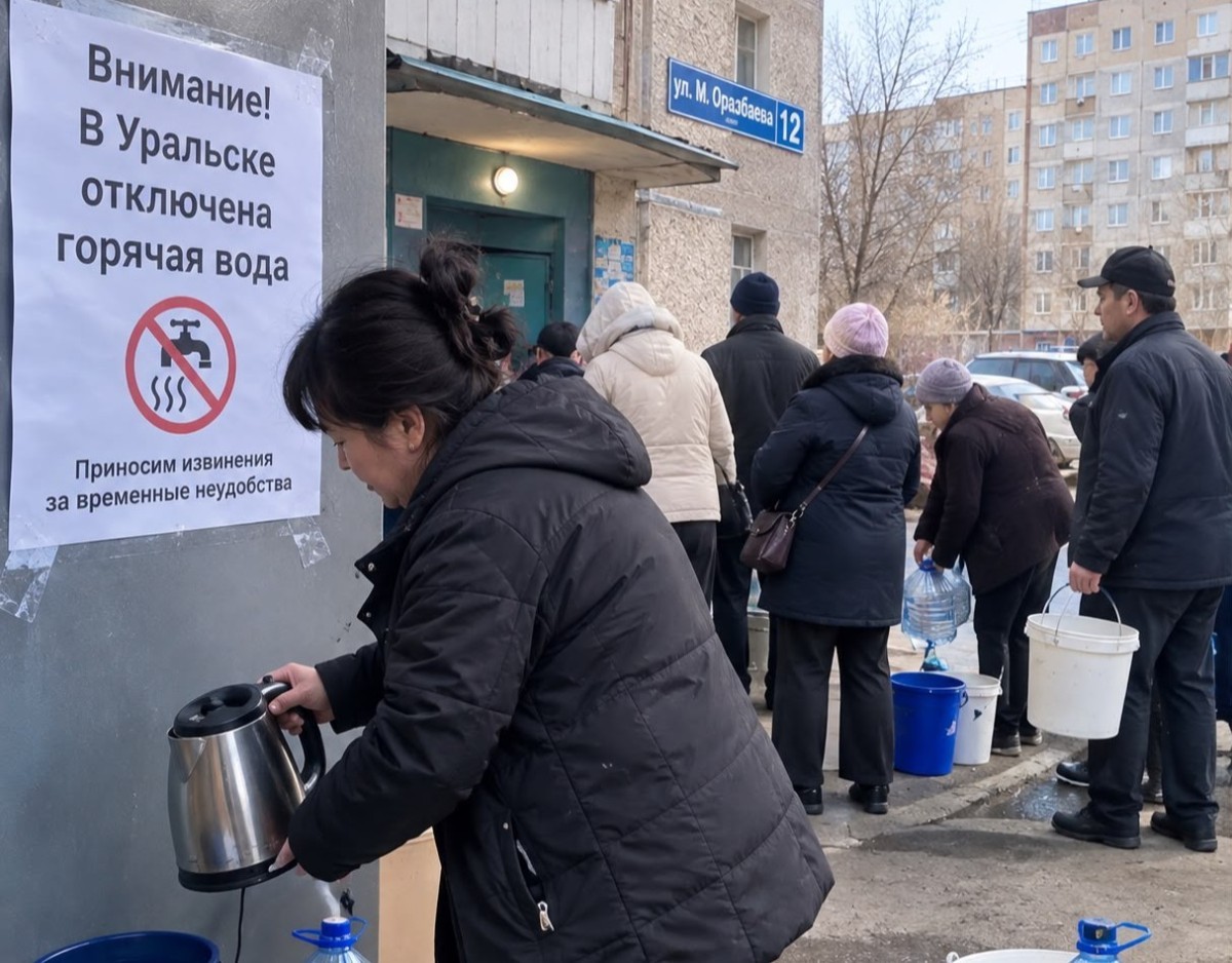 Отключение горячей воды продлили в Уральске