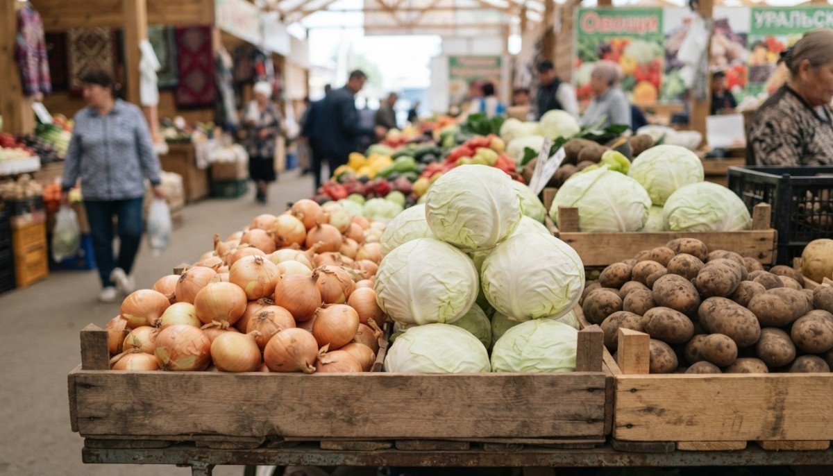 Картофель, лук и яблоки: на какие продукты снизились цены в Казахстане