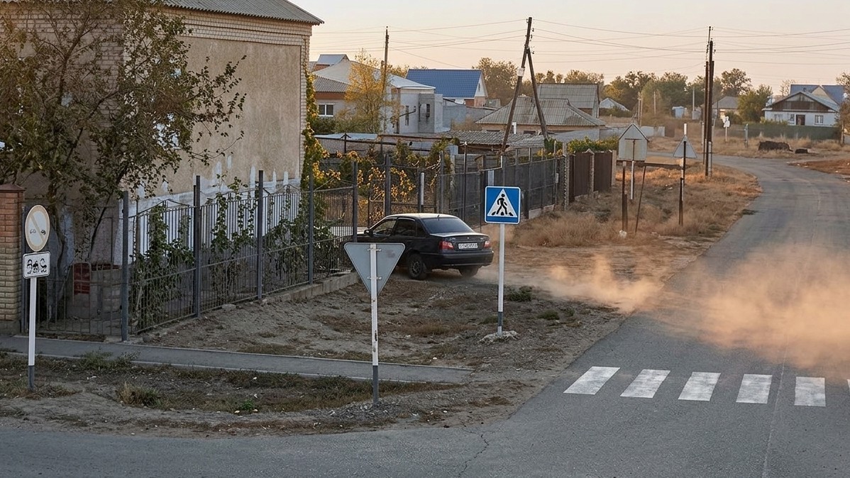 В ЗКО по записям камер установили водителя, врезавшегося в забор