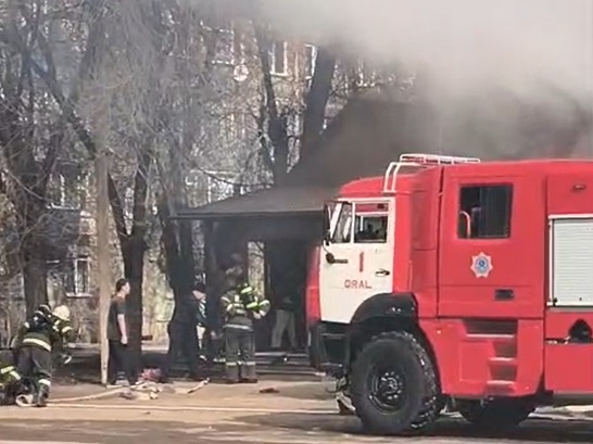 В Уральске произошёл пожар в ресторане