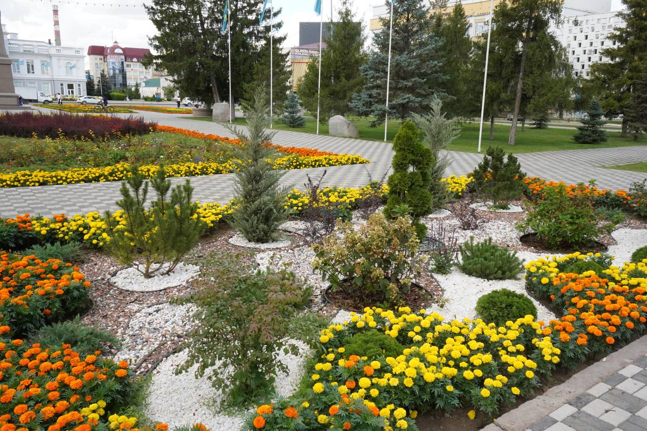 Сколько потратят на клумбы и газоны в Уральске