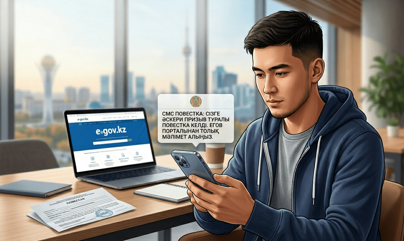 Повестка придёт в SMS: как в Казахстане теперь работает призыв и что делать студентам