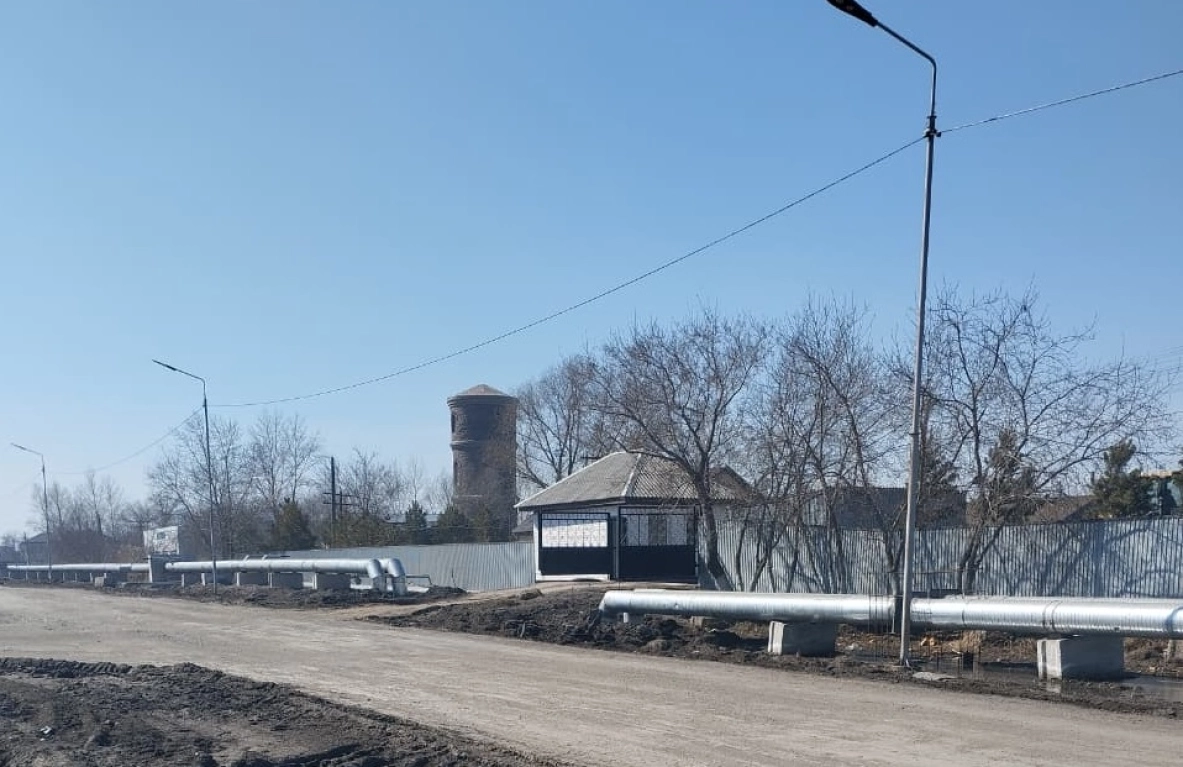 Вдвое «помолодели» теплосети микрорайона Железнодорожный в Тайынше благодаря Нацпроекту «МЭКС»