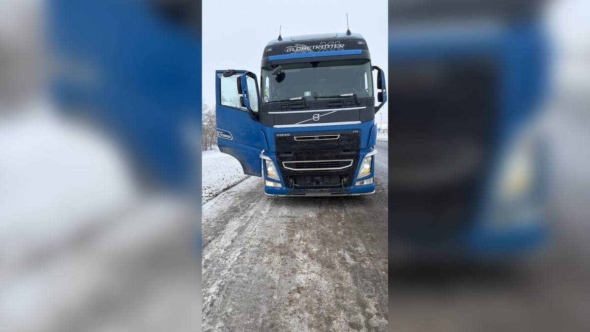 В ЗКО обнаружили грузовик со скрывающимся номером