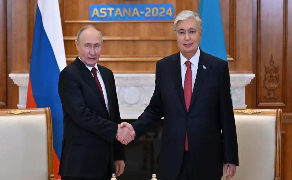 Путин проведет переговоры с Токаевым в Астане