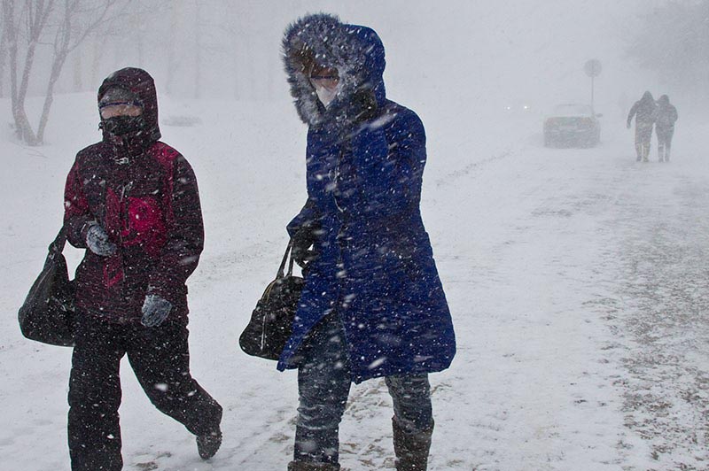 В Астане из-за бурана отменены занятия в школах
