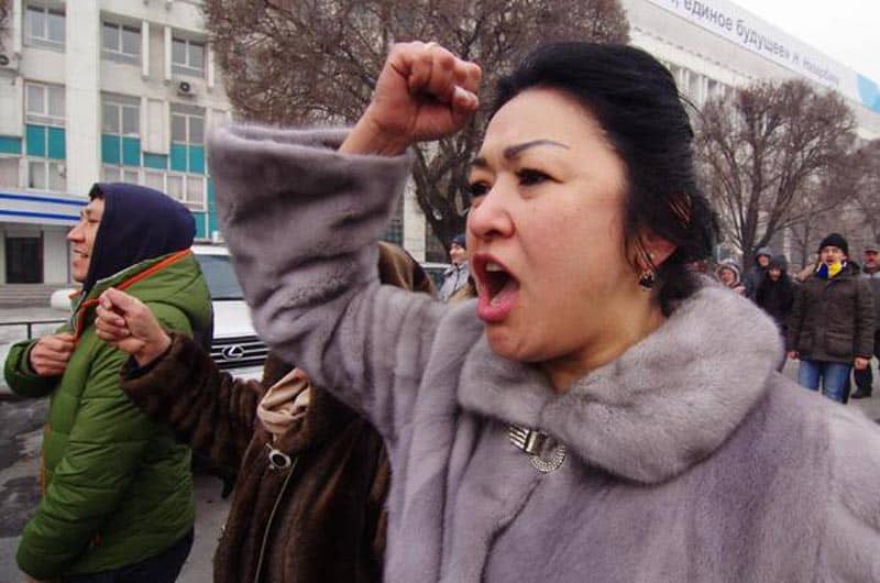 Около 500 человек вышли на митинг в Алматы