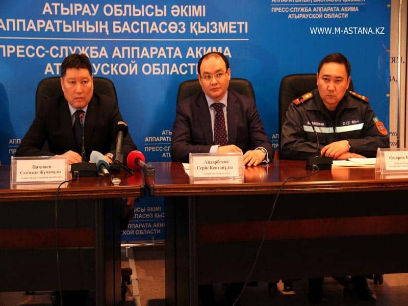 В Атырау подсчитали потери от урагана