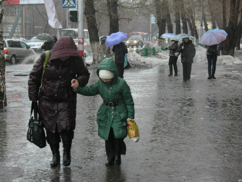 В Уральске объявлено штормовое предупреждение