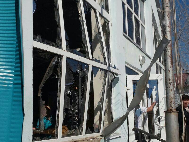 В Аксае на рынке ТОО «ПСП Серик» взорвался кислородный баллон