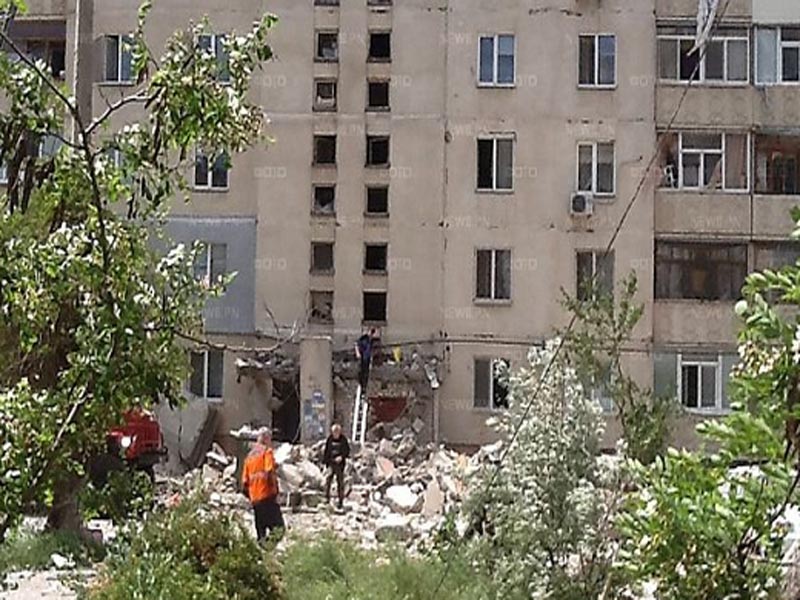 На Украине взорвался девятиэтажный жилой дом (фото)