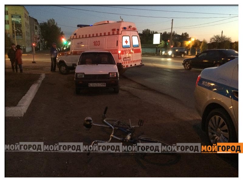 В Уральске сотрудник пожарной службы сбил ребенка-велосипедиста