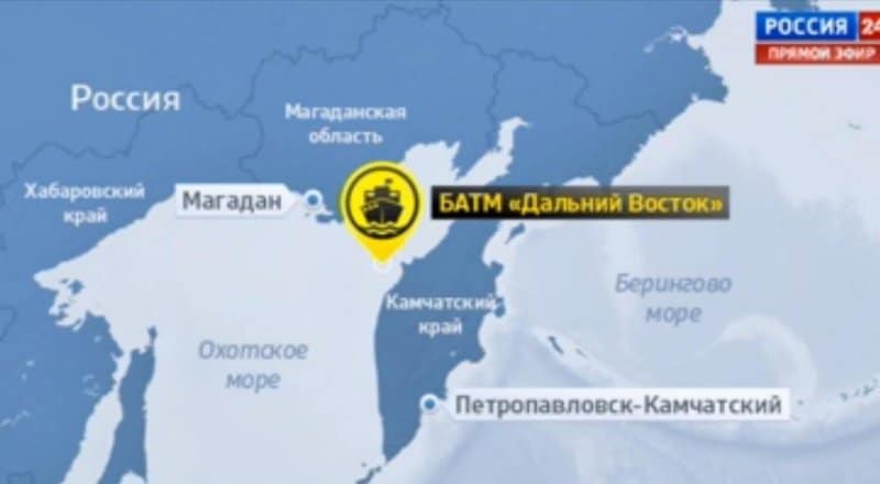 Более 40 человек погибли при крушении судна в Охотском море