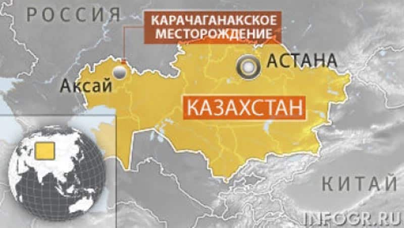 Сделка Shell и BG может лишить их доли в Карачаганакском месторождении Казахстана